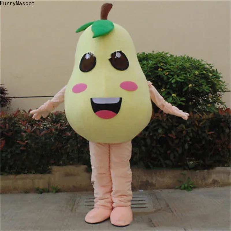 Advertising Carnival Pear Fruit Mascot Costume Suits Outfits Cosplay