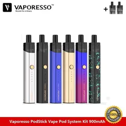 Оригинальный Vaporesso Podstick Vape комплект 900 мАч батарея с 2 мл Podstick Pod 1.3ohm Ccell 0.6ohm сетка катушка электронная сигарета испаритель