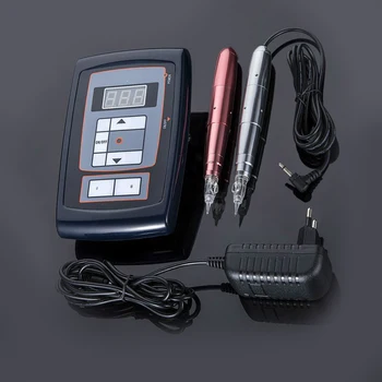 

Nouveau Contour Rotary Tattoo Machine Pen and Tattoo Power Supply with Needles for Permanent Makeup Eyeline Eyebrow Lip