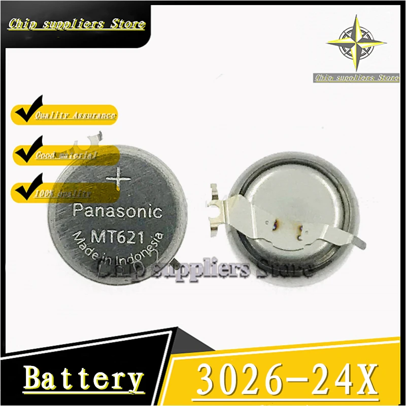 1PCS 5PCS// 3026 24X MT621 Eco Drive Rechargeable Battery for Watch Nwe