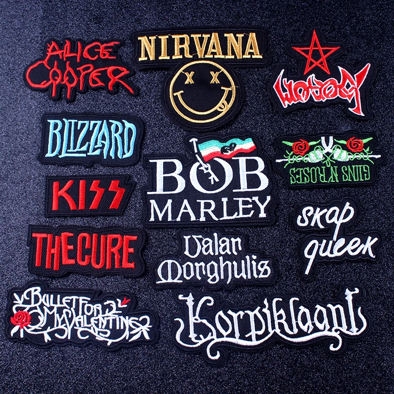 

Pulaqi Stranger Things Patch Embroidered Iron On Patche for Clothing Applique Nirvana Clothes Stripe Patch Badges On Clothes F