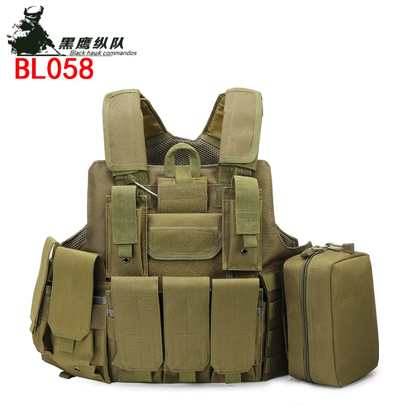 

Outdoor Tactical Back Outdoor Camouflage Multi-functional Vest Tactical Vest Camouflage Vest Field Operations CS Tactical Vest