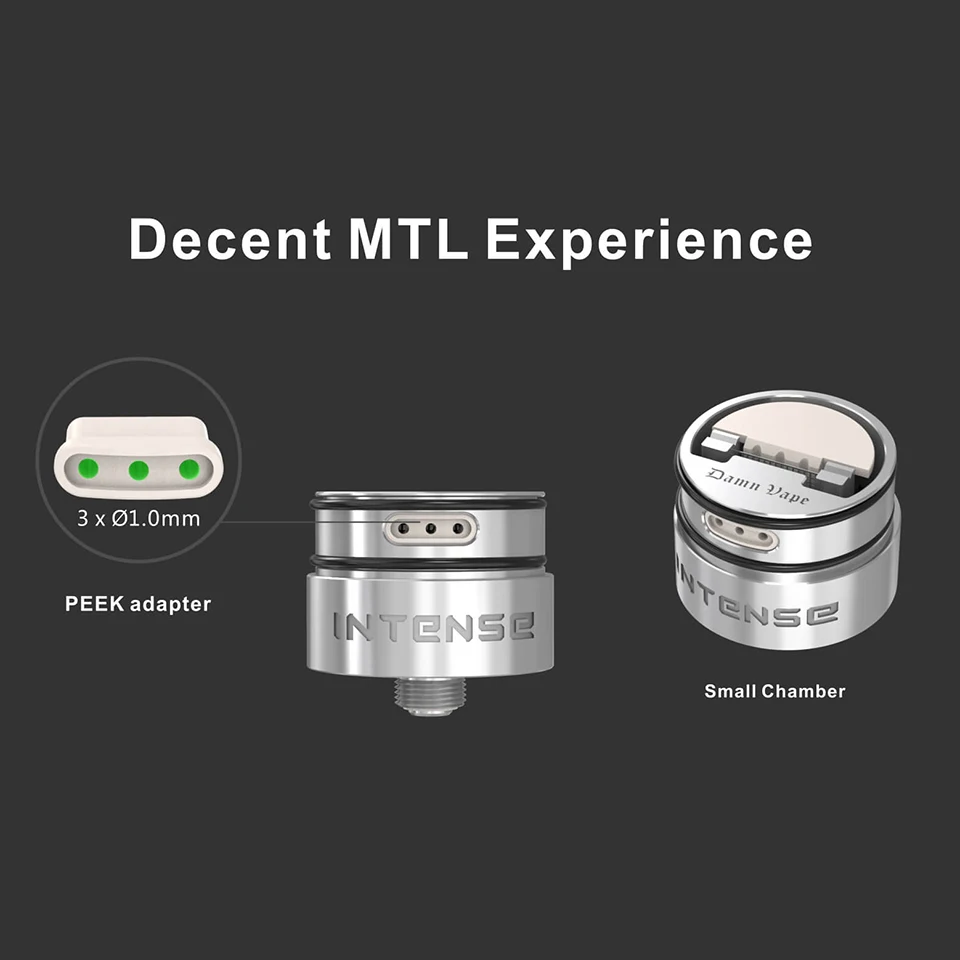Резервуар для вейпа thren Vape Intense Mesh MTL RDA 24 мм 2 мл распылитель 510 POM капельный