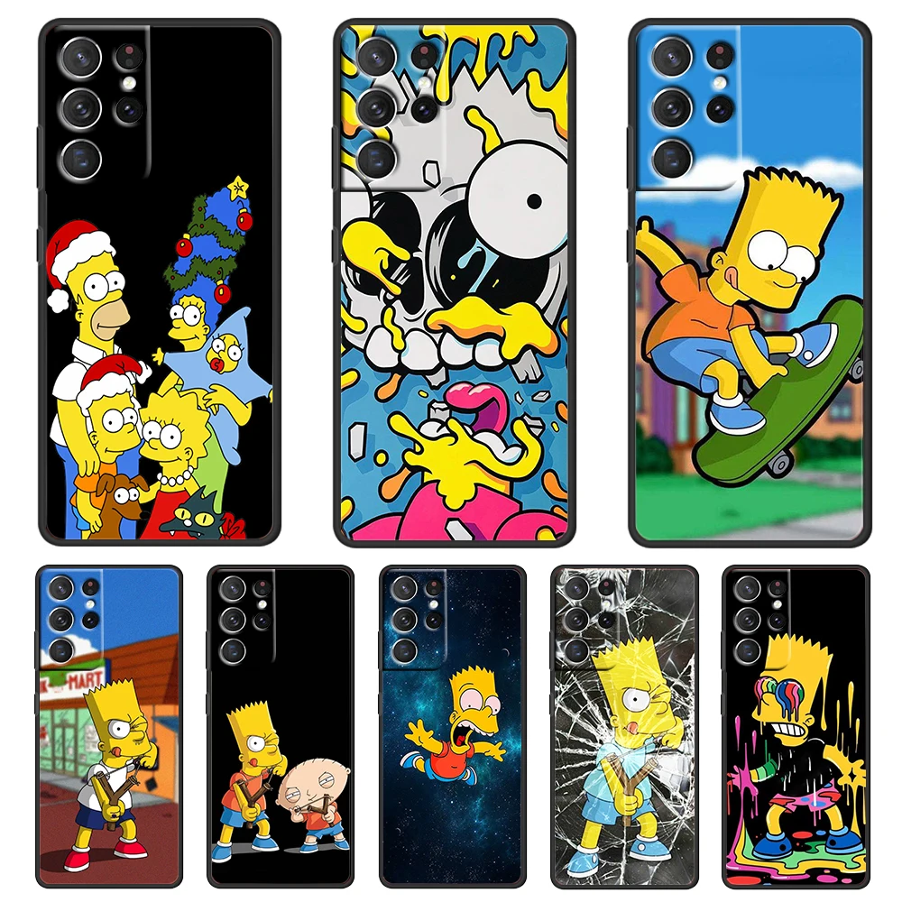 The Simpsons Счастливая семья для Samsung Galaxy S22 S21 S20 FE Ultra S10 S9 S8 S7 S6 Plus 5G силиконовый мягкий