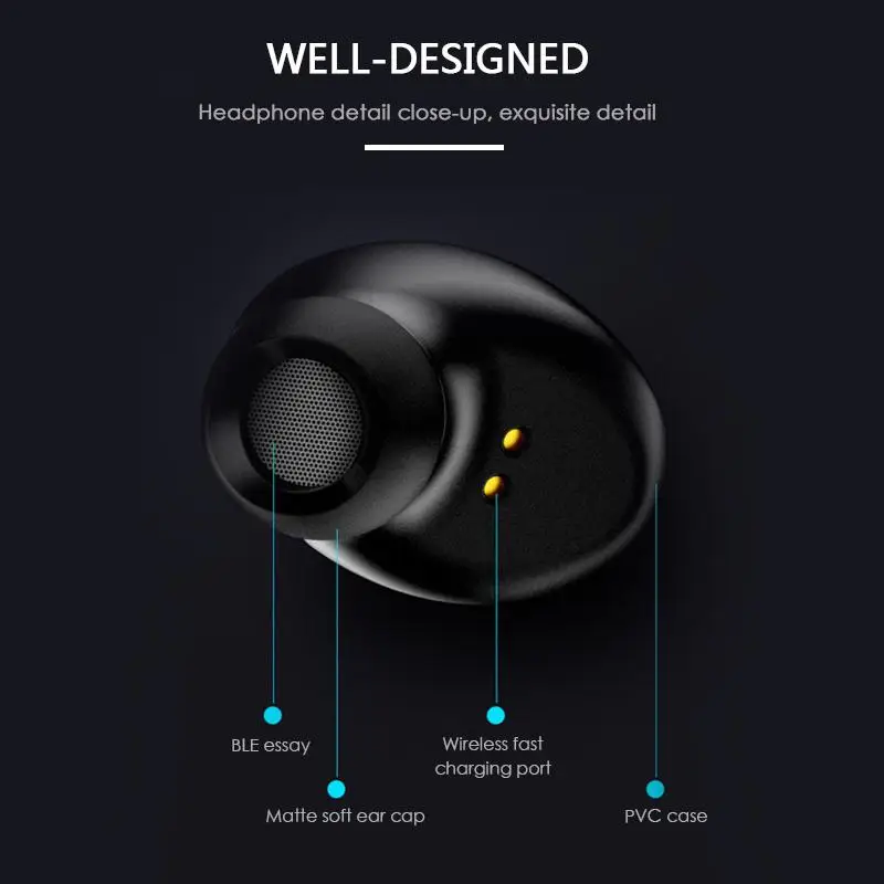 BEESCLOVER X9S TWS беспроводные Игровые наушники Bluetooth 5,0 спортивные наушники-вкладыши HiFi Стерео качество звука беспроводная гарнитура d30