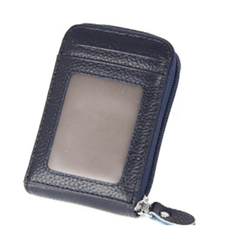 royal blue Модный кожаный кошелек RFID, держатель для карт, для кредитных карт, сумка для ID, паспорта, карт, кошелек для женщин и мужчин, популярный - Цвет: royal blue