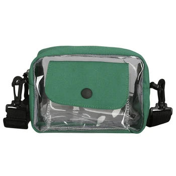 

Women Transparent Versatile Messenger Bag Shoulder Fashion Bag Crossbody Bags For Women Transparent Jelly Bag Green