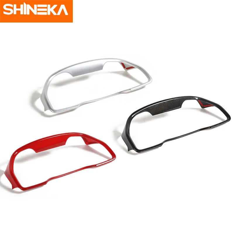 SHINEKA интерьер Молдинги для Toyota 4runner 2010+ автомобиля спереди украшение приборной панели кольца в оправе накладка наклейка для Toyota 4runner