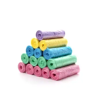 

5 Rolls 100Pcs Household Disposable Trash for Kitchen Storage Garbage Bags Plastic Eco-friendly Trash Bags Dustbin Dispenser