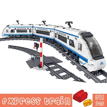 

941PCS City Express Train Car Building Blocks Toys Technic Series Electric Remote Control DIY Boys Gifts Bricks Children Kids