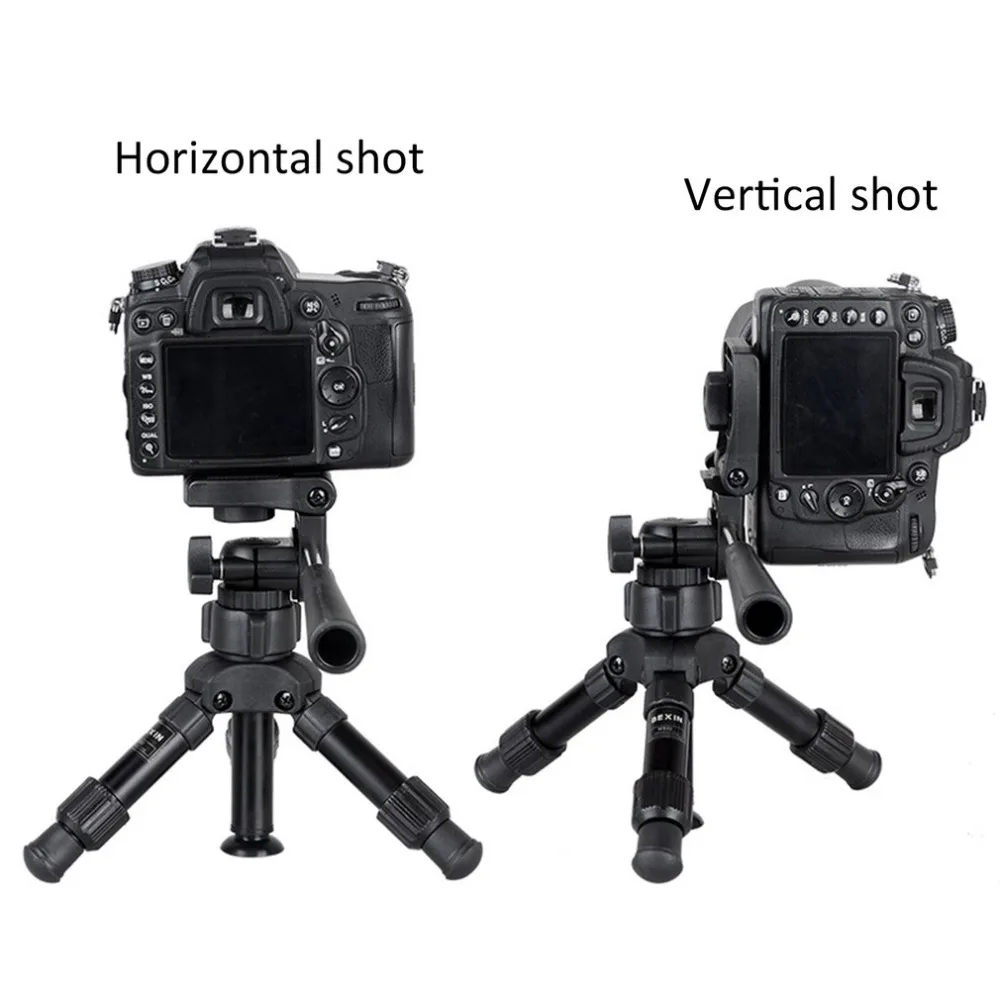 MS02 Настольный профессиональный дорожный штатив-Трипод для камеры Canon DSLR camera Camcorder Mini Портативный штатив для камеры телефона