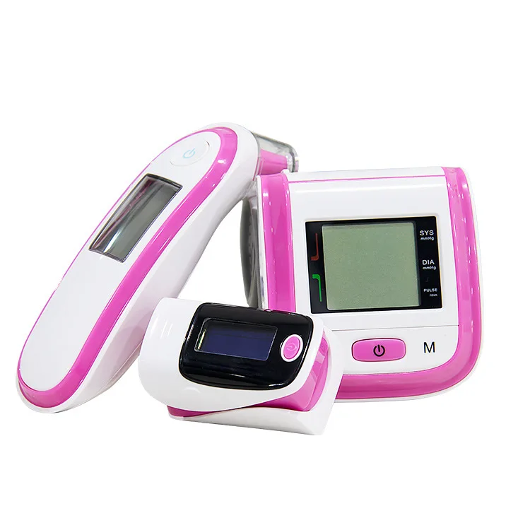 

FDA CE Pulse Oxymeter Household Health Monitor Sphygmomanometer Finger Clip Pulse oximeter Infrared Ear Thermometer Set