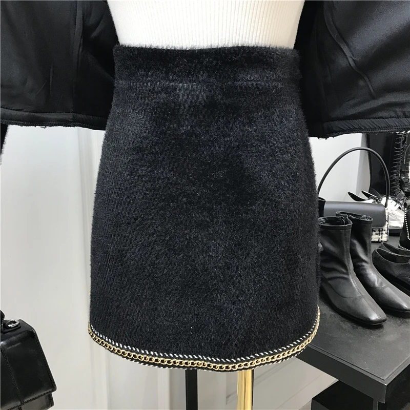 ALPHALMODA, весеннее модное шерстяное короткое пальто+ юбка с высокой талией, двухсекционный костюм для женщин, элегантный тонкий наряд, комплект с юбкой