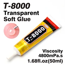 50 мл T-8000 прозрачный жидкий клей для металла, стекло, камень, фарфор, дерево, бамбук, кожа, ткань, пластик, резина, бумага, клей