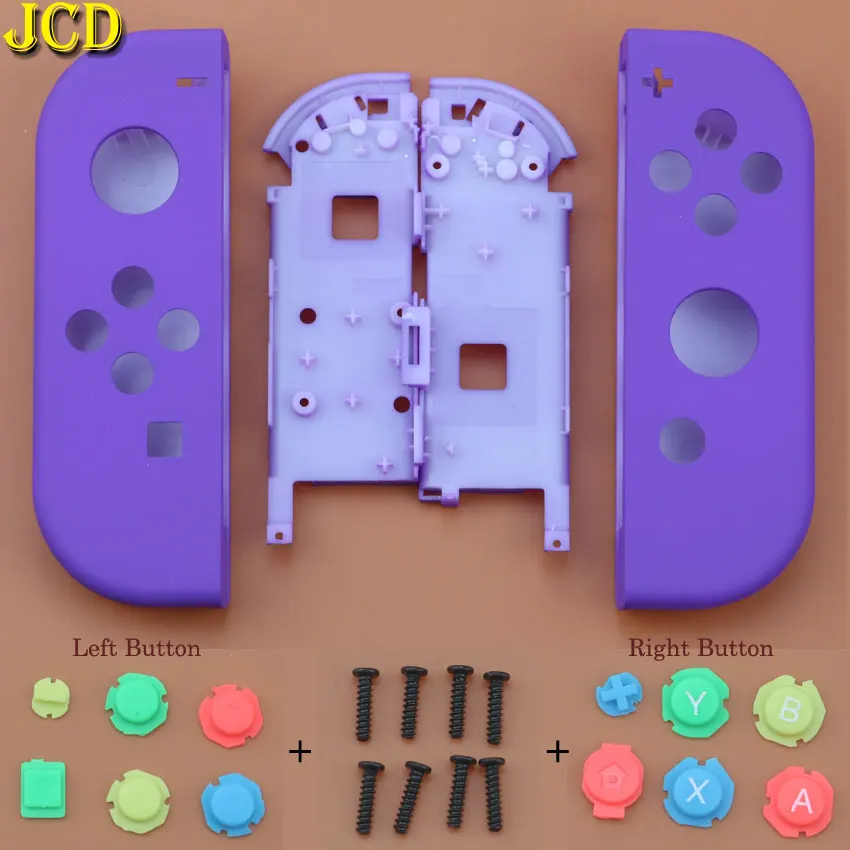 JCD с инструментами корпус оболочка Крышка для переключателя shand NS Joy-Con контроллер защитный чехол W/ABXY Кнопка D-Pad для NX Joy Con - Цвет: I Deep purple