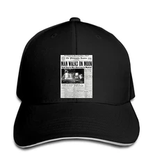 Apollo 11 50th anniversary Moon Landing 1969 газета snapback шляпа пиковая