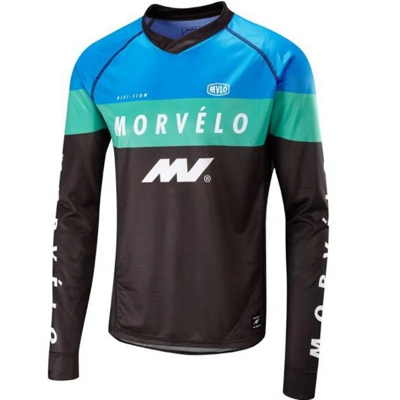 11 Morvelo майка для скоростного велосипеда DH MX с длинным рукавом анти-пот MTB gear велосипедная одежда мотокросса гоночная Футболка maglia fuoristrada - Цвет: 11