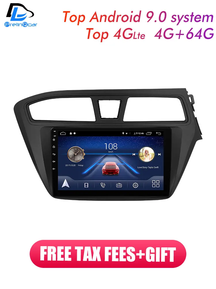 4G монитор для HYUNDAI I20- лет Android автомобильный монитор радио мультимедиа видео плеер навигация gps стерео