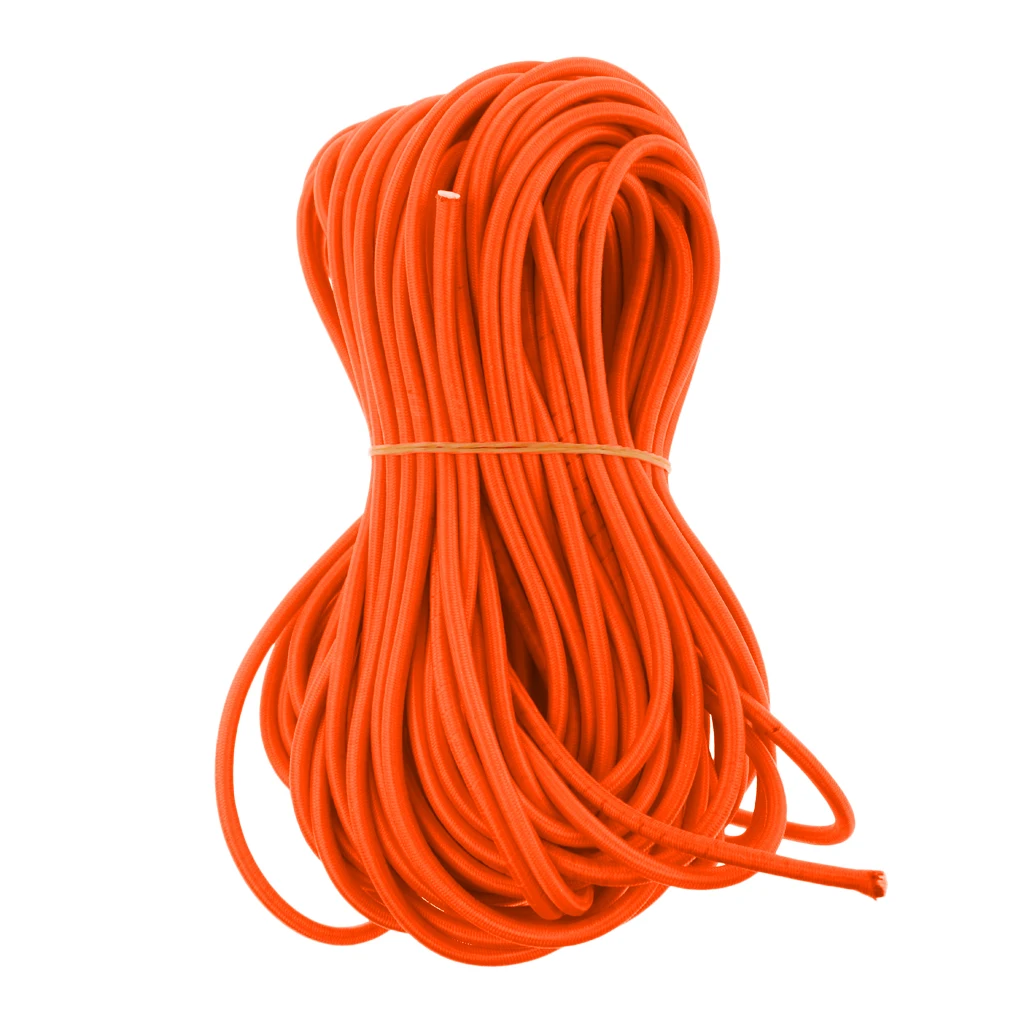 4mm Elastic Bungee Rope Shock Cord Car Roof Racks Trailers Boats Tie Down