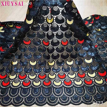 

XIUYSAI 2020 New arrival african Bazin riche fabric Stone embroidery lace / bazin riche dress material Nigerian Dress SK423