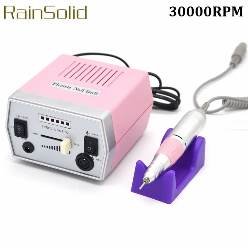 

RainSolid Professional Nail Drill 30000RPM Machine Cutters for Manicure Electric Nail Drill Milling Machine Polish Nail File