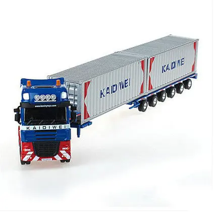 

Cadeve Alloy Freight Truck Model 1: 50 Heavy Duty Freight Truck Container Truck Platform Trolley Engineering Vehicle Toy