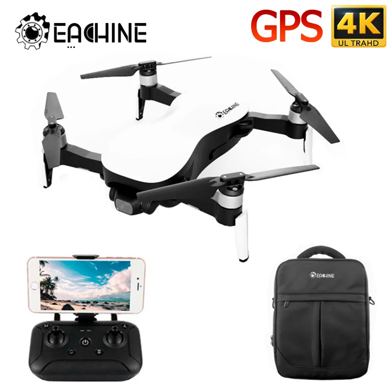 Kaufen Eachine EX4 5G WIFI 1,2 KM FPV GPS Mit 4K HD Kamera 3 Achsen Stabile Gimbal 25 minuten Flugzeit RC Drone Quadcopter RTF VS X12