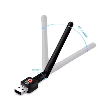 

Mini tarjeta de red adaptador WiFi USB 150mbps 2dBi Wi-Fi adaptador PC WiFi antena WiFi Dongle 2,4G USB Ethernet WiFi receptor