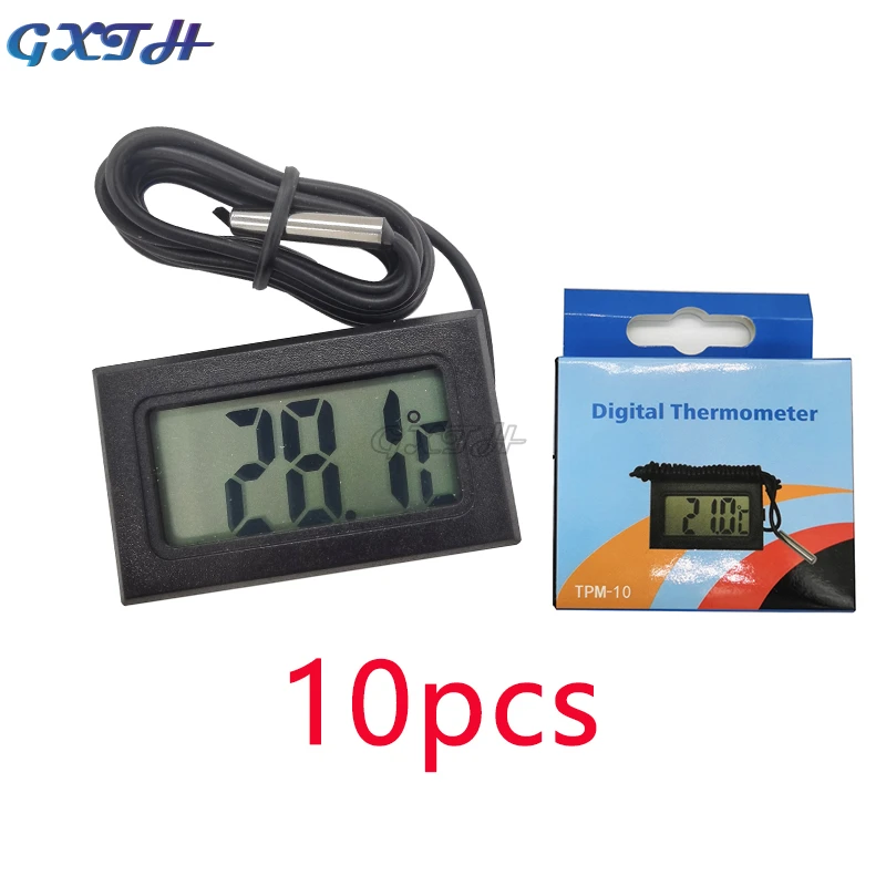 10PCS-Mini-LCD-Digital-Thermometer-Temperature-Sensor-Thermo-hygrometer ...