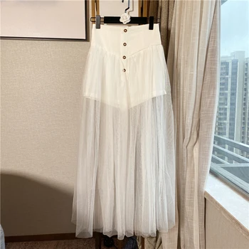 

2020 spring and summer new mesh gauze hemming thin and cover meat high waist shorts women 0421