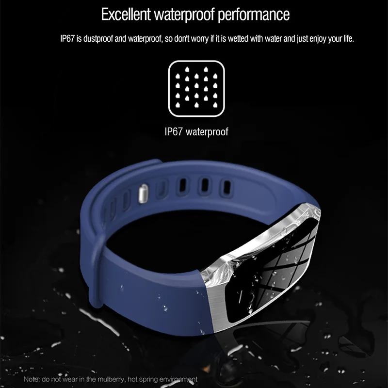 Smart Watch BINSSAW  Men Band Color LCD Screen Fitness Bracelet IP67 Waterproof Smart Band Heart Rate IOS Android Phone Watches
