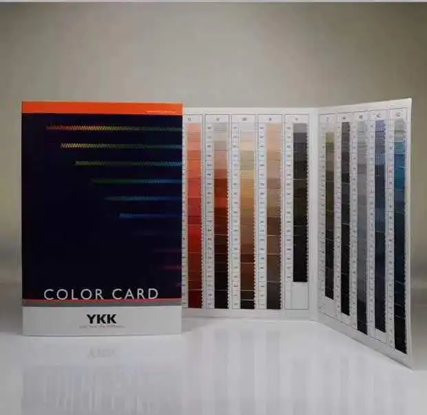 Make for 2017 new original Japanese YKK zipper color cards 582 color zipper industry