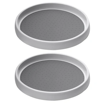 

2PCS360 Rotating Anti-Skid Seasoning Rack Storage Cabinet Turntable, Rotating Storage Box, Used for Kitchen Seasoning