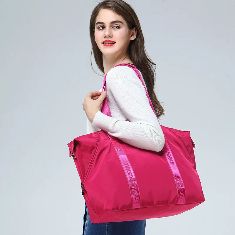 

Nylon Waterproof Mommy Handbag Large Bag Lightweight Wearable Casual Shoulder Bag Wet And Dry Separation WOMEN'S Bag