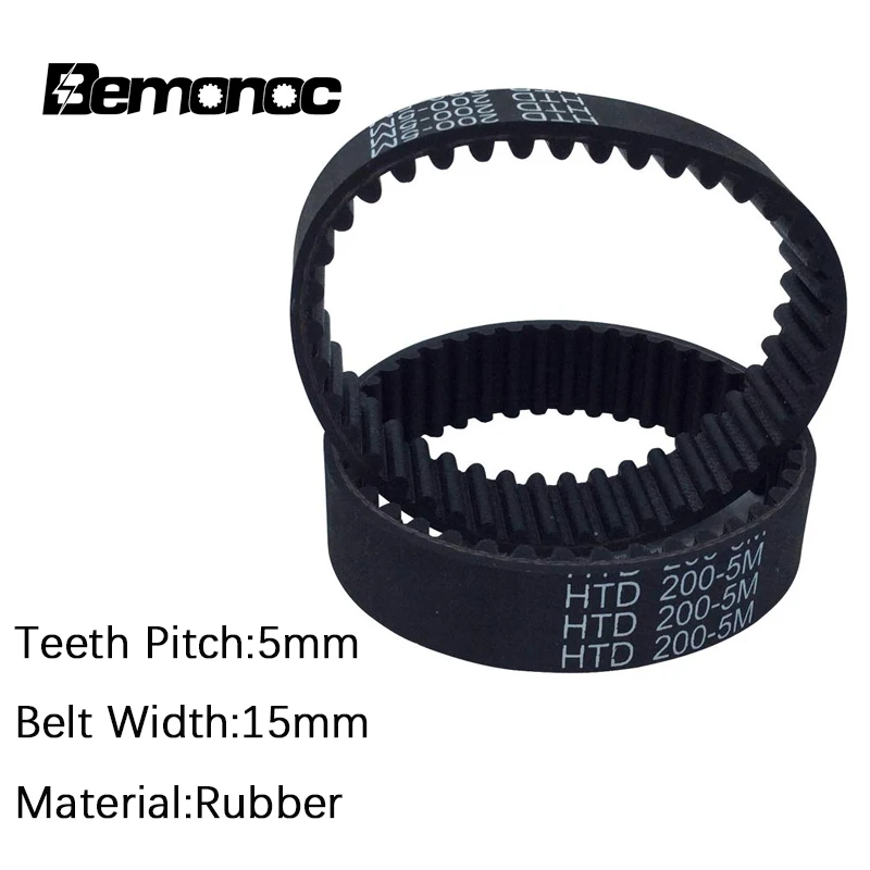 Bemonoc HTD 5 м ремня 15 Ширина Трансмиссия резиновый пояс 540/545/600/650/655/660/755/800/890/980/1040 мм Длина зубчатый ремень