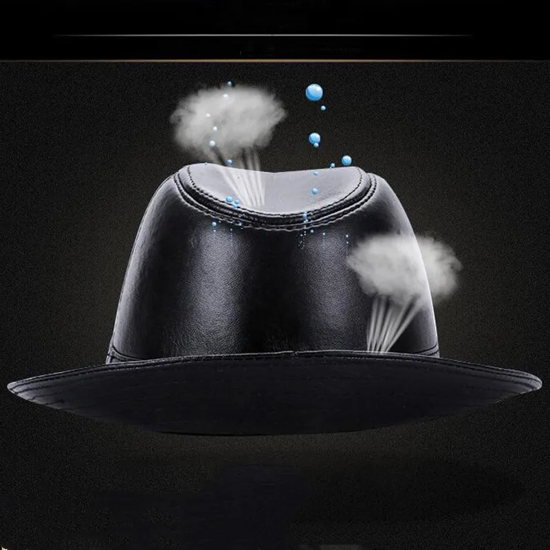 SILOQIN новая шляпа из натуральной кожи модное качество овчины Fedoras осень зима тренд элегантный Джаз Кепка Панама Sombrero для мужчин