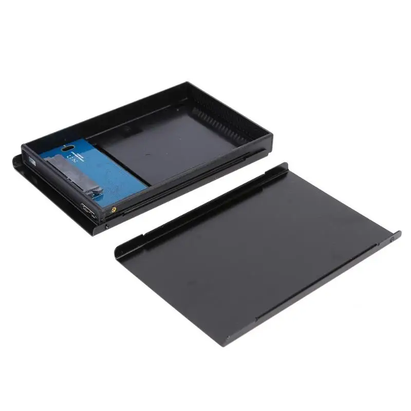 2,5 дюймов Матовый сплав USB3.0 SATA жесткий диск HDD чехол с решетка охлаждения поддержка прямой доставки
