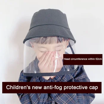 

Children Anti Dust Protect Mask Hat Polyester + Pvc Dust Mask Dust Cover Full Face Eyes Cap With PVC Face Cover