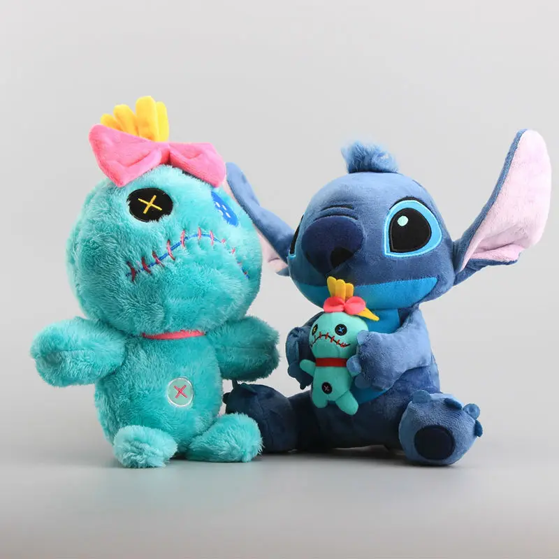 Мультфильм Лило и Стич Scrump Плюшевые куклы игрушки милый Ститч мягкие куклы Детский подарок 25-32 см