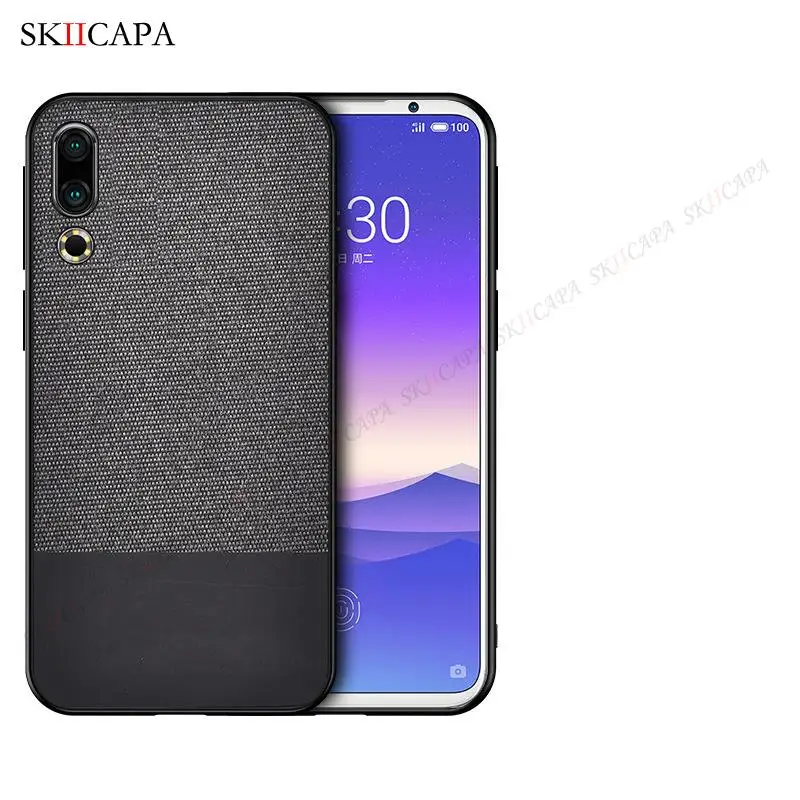 Cloth Pattern Soft Silicone Phone Case For Meizu 18 Pro Skin Feel Fabric Phone Cover For MEIZU 18 Ultra Slim PC Protective Cover