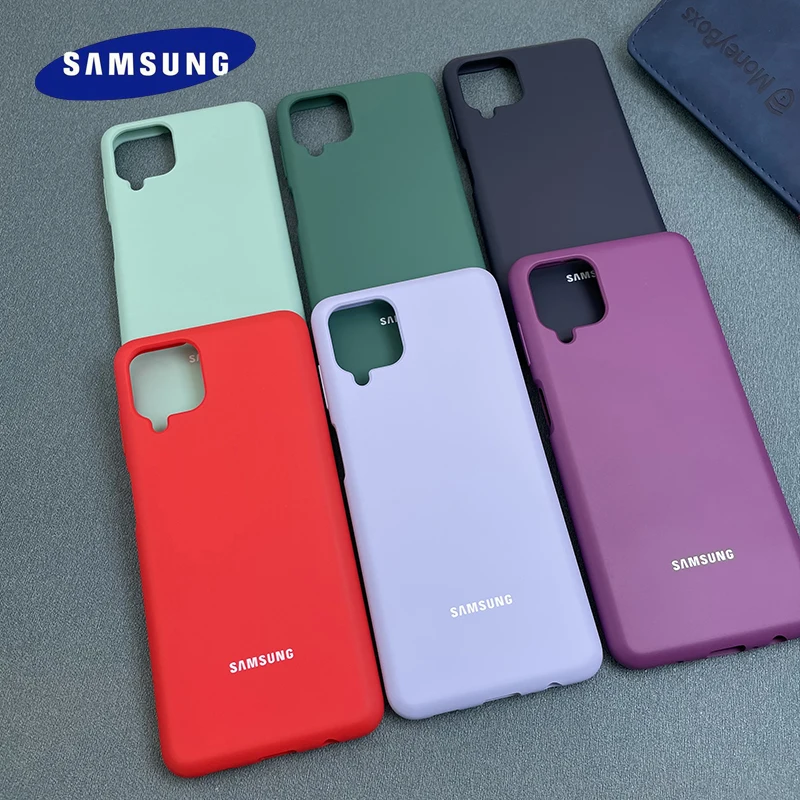 Funda protectora para Samsung Galaxy A12 M12 de 6,5 pulgadas, carcasa de silicona suave y sedosa con tacto líquido de TPU sin huella dactilar