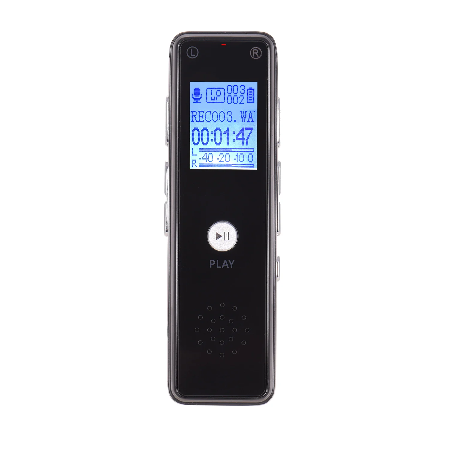 Цифровой диктофон MP3 музыкальный плеер голосовая поддержка запись монитор с громкоговорителем 20 языков