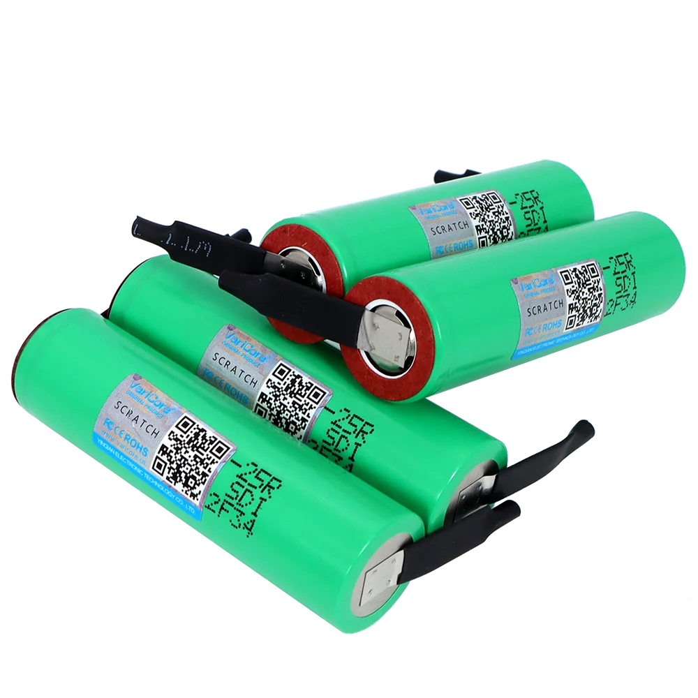 1 10 шт. Φ 18650 2500 мАч аккумулятор INR1865025R 3 6 в разряд 20 А специальный + никель своими