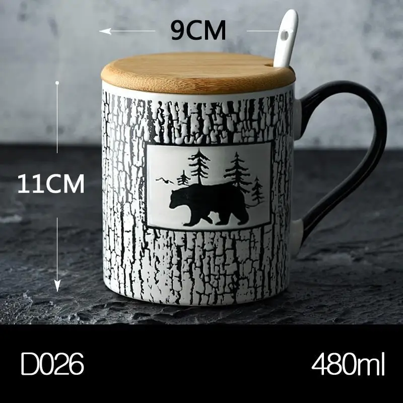 Number 21 Tazzine Caffe Para фарфор большой чай Tazze Colazione Criativa и Taza креативный тассе кафе Новая керамическая кружка для путешествия кофейная чашка - Цвет: Number 21