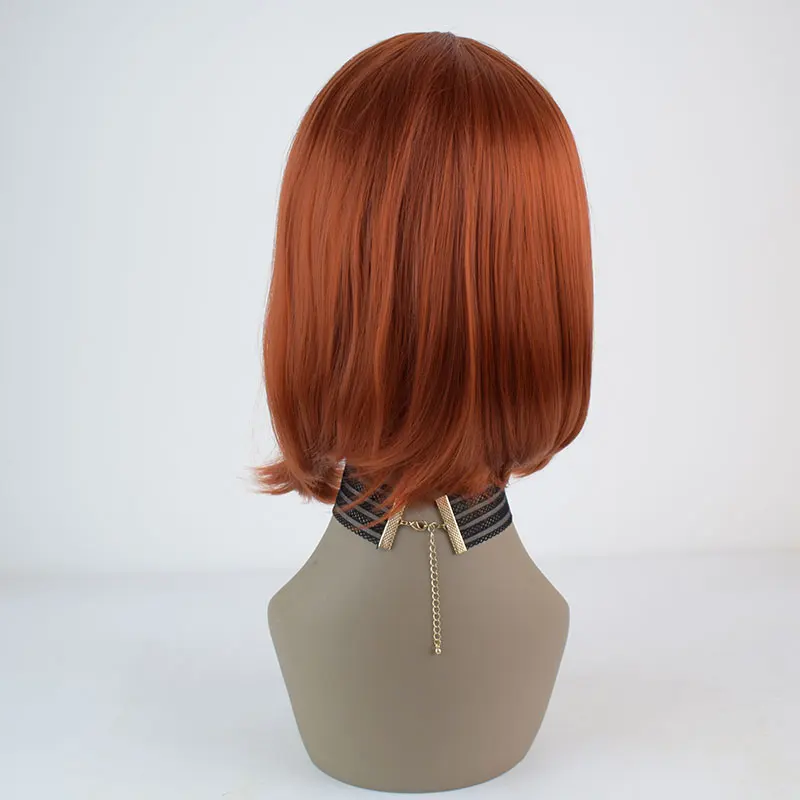 Bombshell оранжевый медный красный короткий боб прямой синтетический 13*3 парик фронта шнурка термостойкие волокна волос средний пробор для женщин