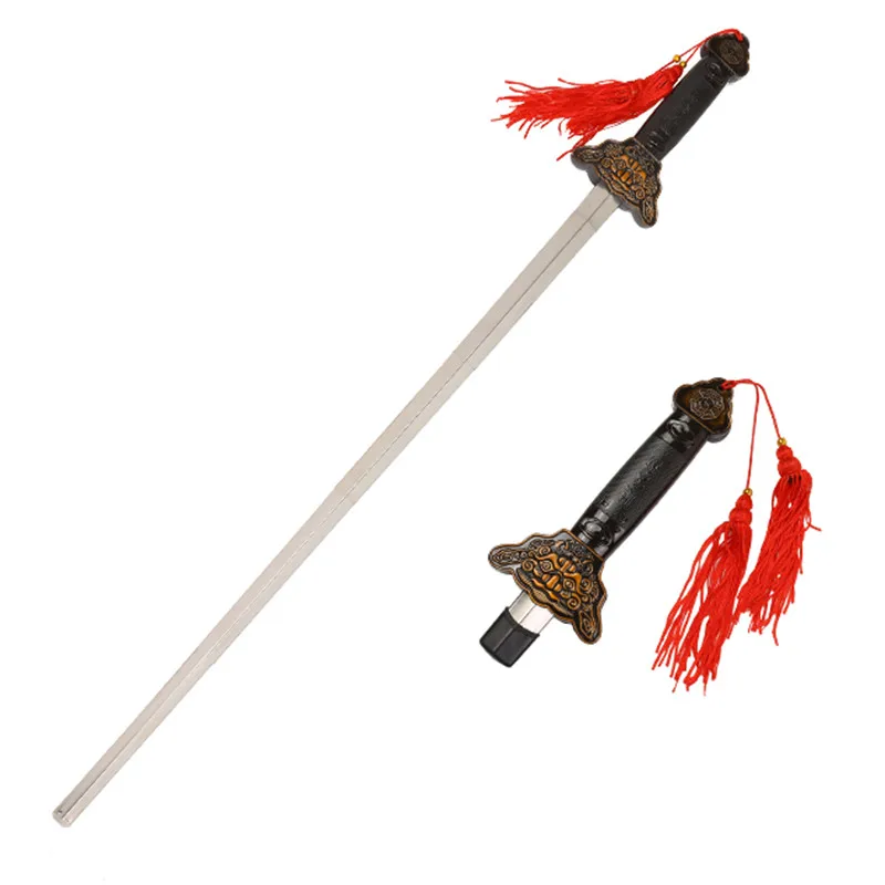 Chinese Kung Fu Tai Chi Sword Swallowing Sword Practice Magic Performance Training Trick Props