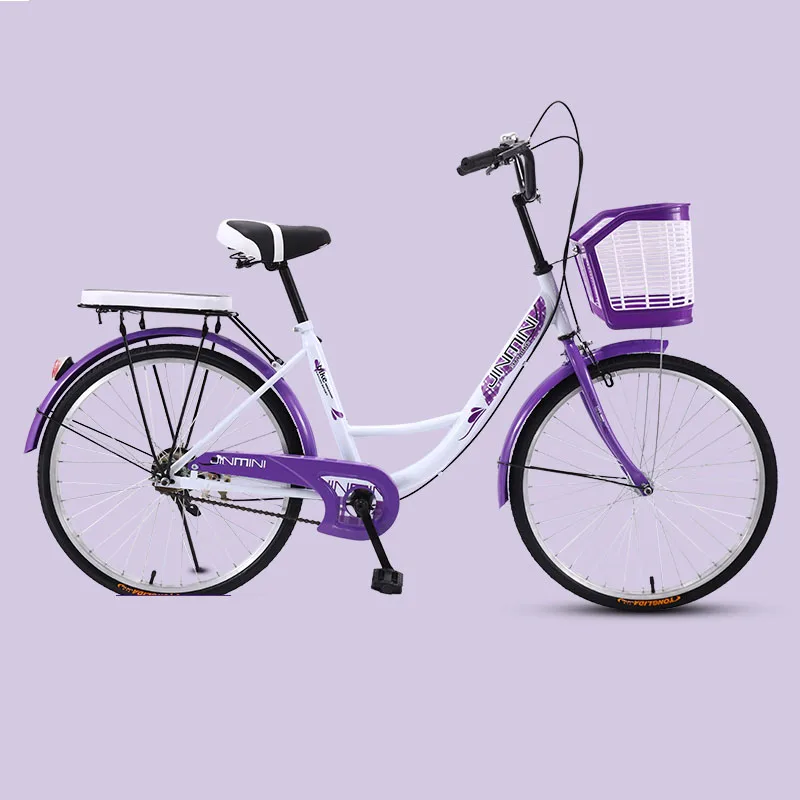 Bicycle Bike Adult Women's 26 Inch Commuter City Retro Ladies Students Grils Leisure Light Car 2019 New