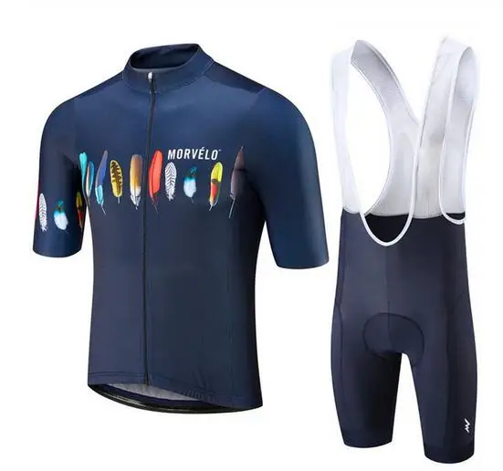 Велосипедная майка MORVELO Maillot Ropa Ciclismo Hombre одежда для коллективного велосипеда Быстросохнущий комплект с короткими рукавами MTB велосипедная одежда 9D GE