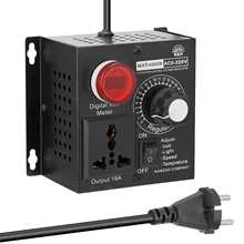 Contrôleur de tension Variable Portable, AC 220V 4000W, vitesse compacte, température, lumière, tension réglable