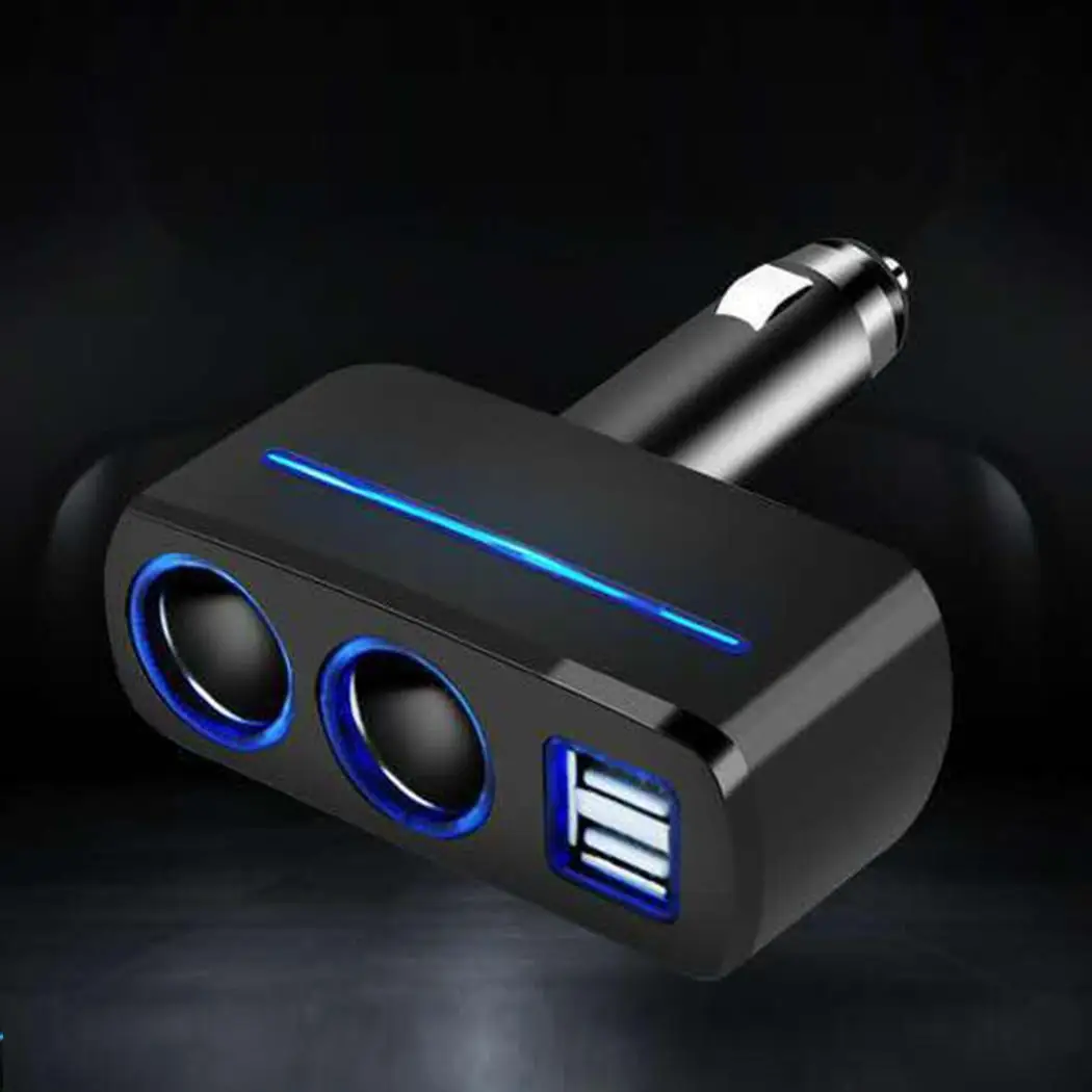 Практичный двойной usb порт автомобильного прикуривателя 3.1A 80 Вт розетка автомобиля DC12V/24 В для общего 90 зарядное устройство